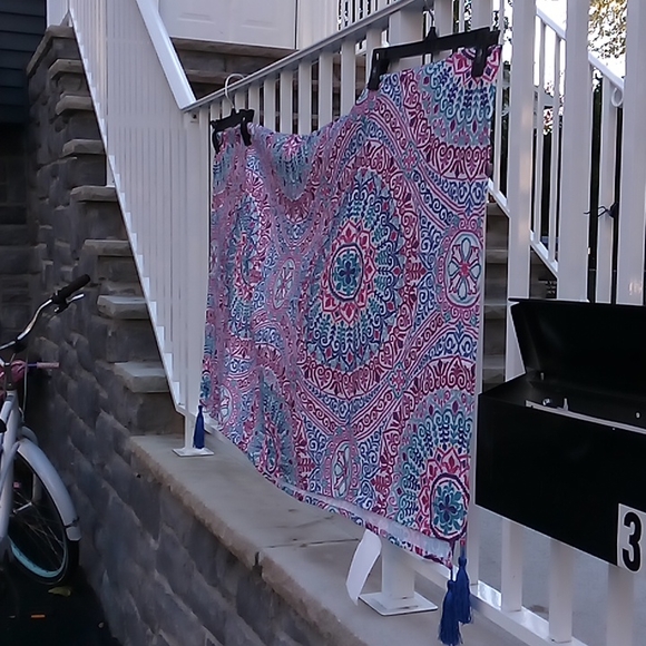 Mandela Tassel Textile Tablecloth - Picture 12 of 13